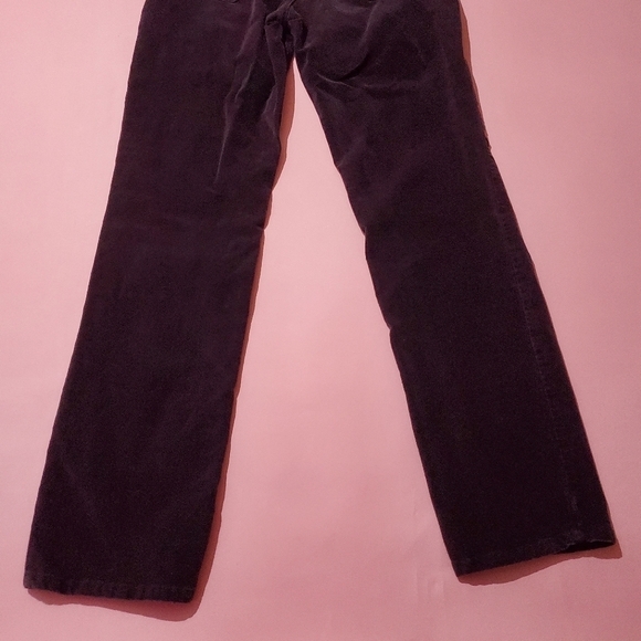 Calvin Klein Dark Plum Purple Velvet Straight Leg Jeans Fall - Picture 7 of 12